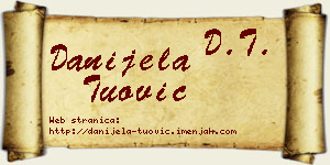Danijela Tuović vizit kartica